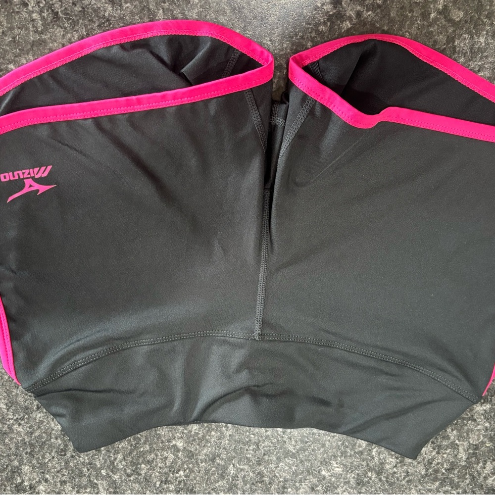 Mizuno Black and Pink Sports Shorts